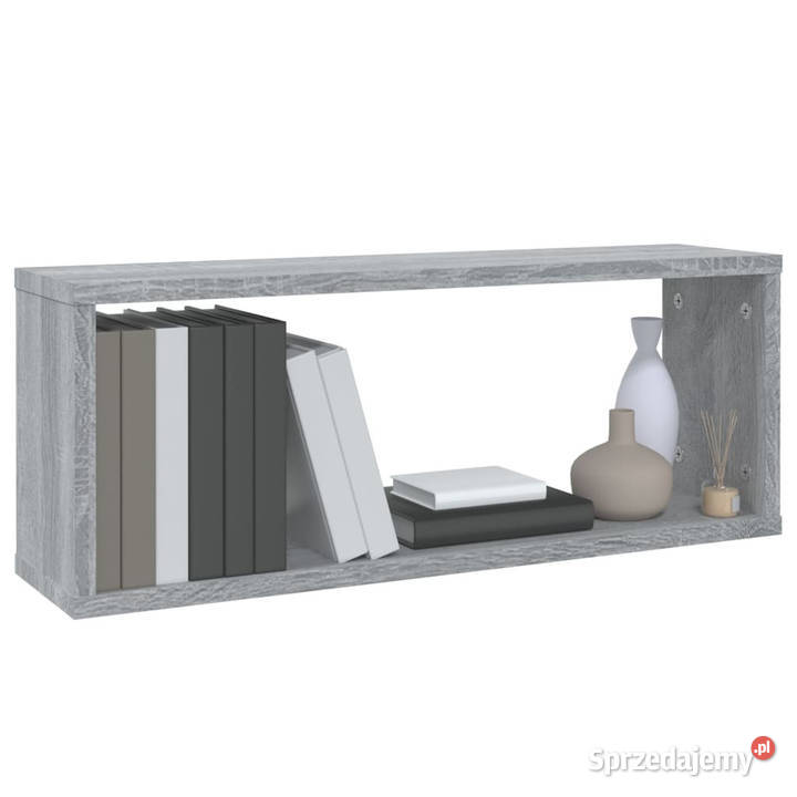 Półki ścienne 6 szary dąb sonoma 60x15x23 Warszawa