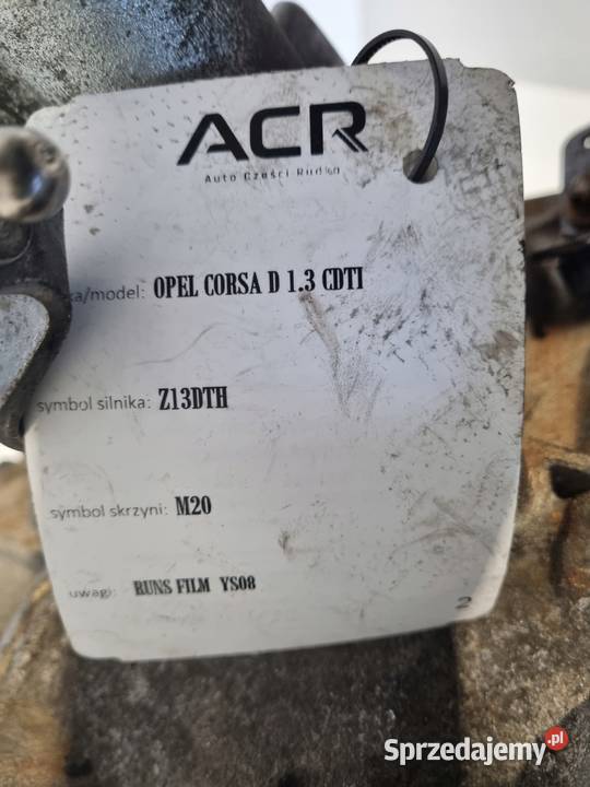 SKRZYNIA BIEGÓW Opel Corsa D 13 CDTI M32 osobowe Chełm