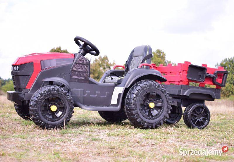 Autko TRAKTOR Z PRZYCZEPĄ NA AKUMULATOR dzieci śląskie Myszków sprzedam