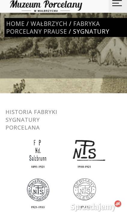 Dzbanek przedwojenny Franz Prauze 19211933 Nakło nad Notecią