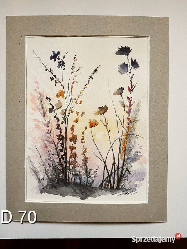 Akwarela Obraz Pejzaż Nowa Sól sprzedam