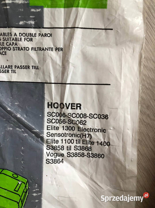 Worki do odkurzacza HOOVER 8 sztuk T72 Części i Akcesoria Kielce