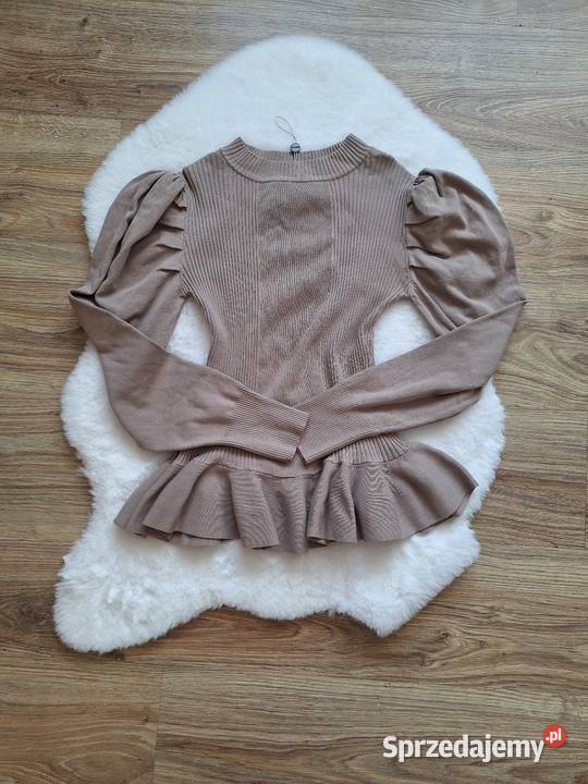 Śliczna prążkowana bluzka sweter elastyczna z Kraków