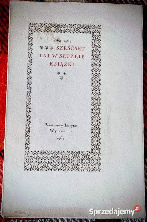 Druk bibliofilski w oorac LUrbańskiego Bychawka Trzecia sprzedam