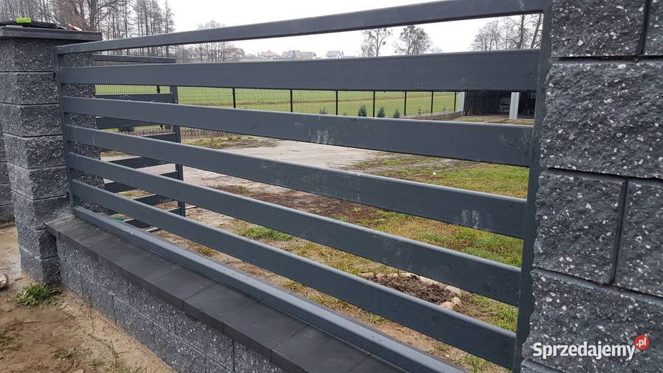 Brama skrzydłowa 500x120 ogrodzenia bramy Konin