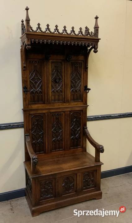 Tron i ława neogotyk Kraków sprzedam