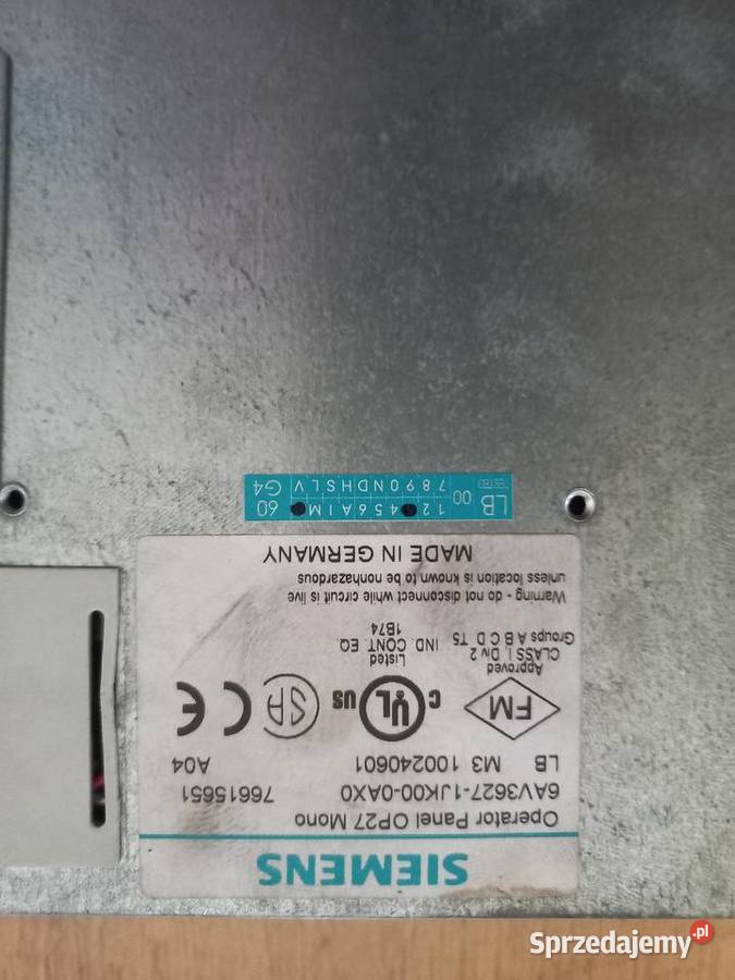 Siemens panel Op27mono