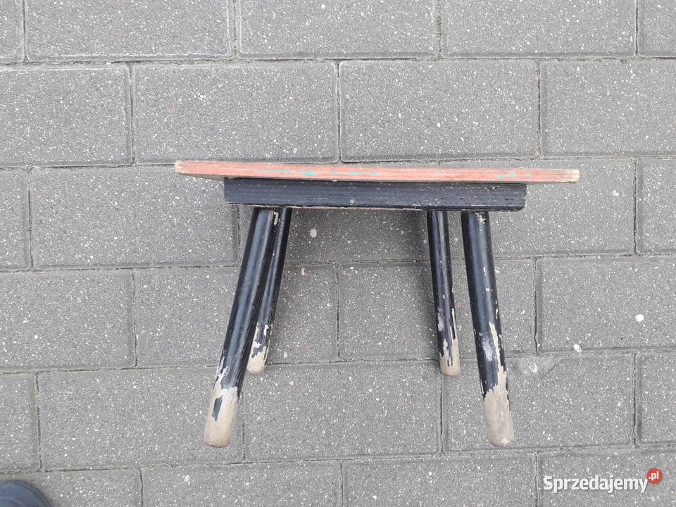 Stary stołeczek prl z metką mazowieckie Warszawa