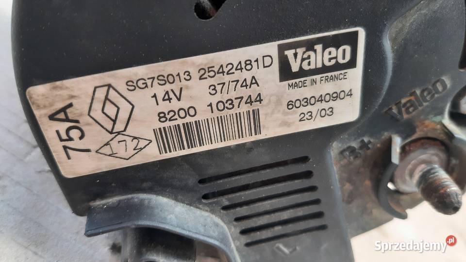 alternator 75A renault Clio II megane II 14 16