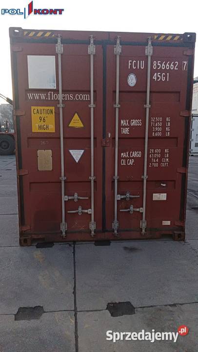 Kontener morski 12 metrów używany 40 HC Pewny Gdańsk