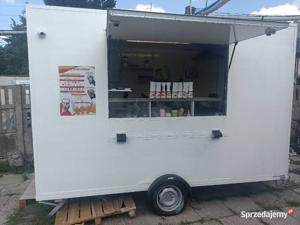 Przyczepa gastronomiczna lody tajskie gofry mazowieckie Żyrardów
