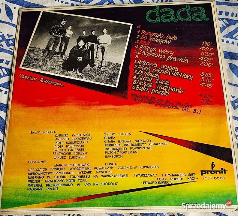 Dada Dada płyta winylowa z roku 1987 w stanie Płyty i kasety Chełmno