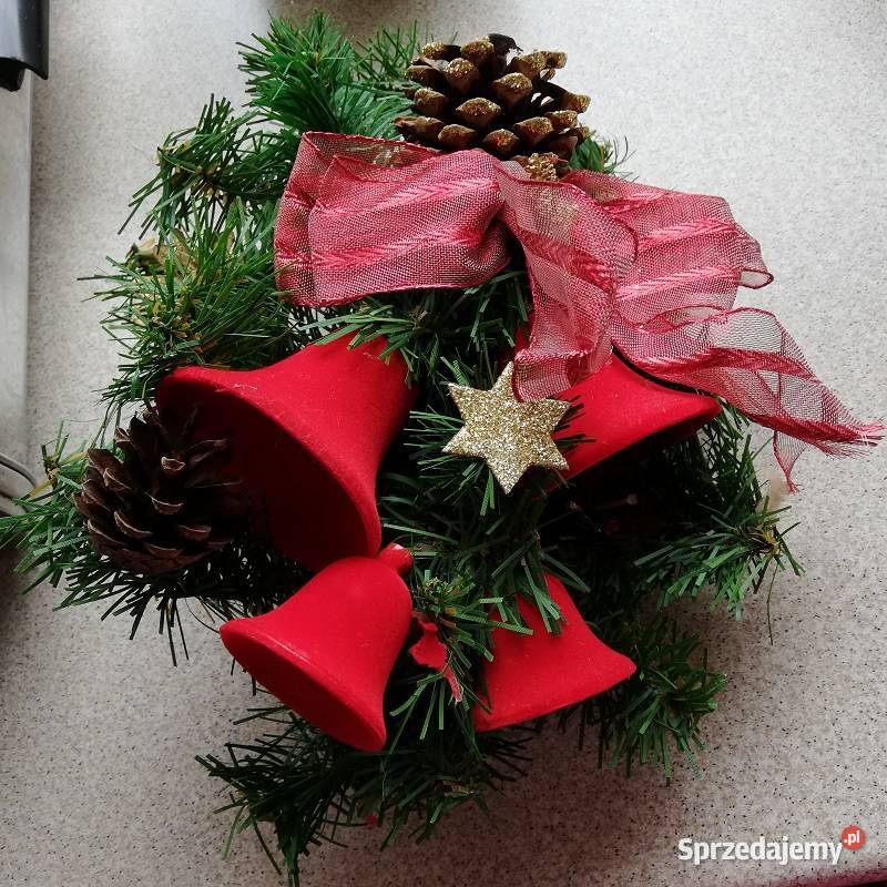 Ozdoba świąteczna bożonarodzeniowa na drzwi łódzkie Sieradz