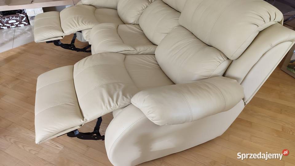 Kanapa i sofa skórzane 3 osobowe rozkładane