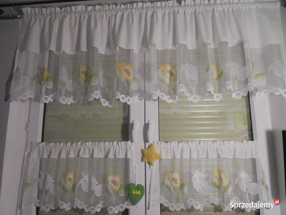 komplety na okno firanki glamur cyrkonie szyjemy Włocławek