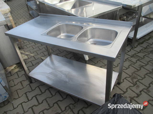 Zlew Gastronomiczny 2 Komorowy Z Półką 1306085 Ostrów Wielkopolski