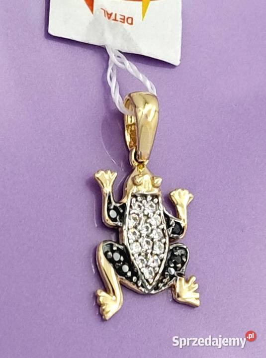 Wisiorek Złoty pr585 Żabka Z984 Poznań