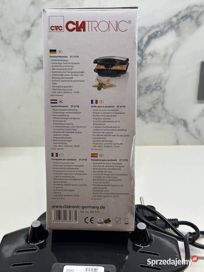 Opiekacz sandwicz toster Clatronic Łódź