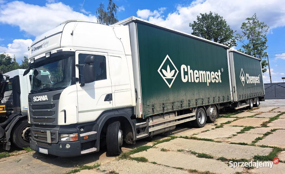 Scania R480 6x2 przyczepa tandem Wielton zab
