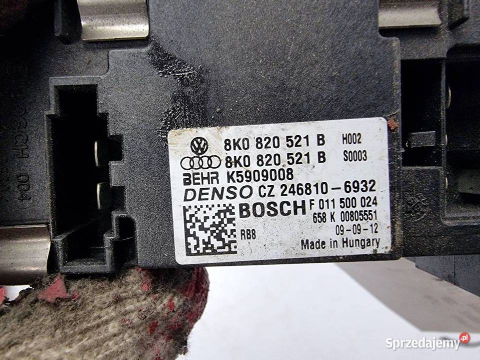 REZYSTOR DMUCHAWY AUDI A4 B8 8K0820521B osobowe Lipno