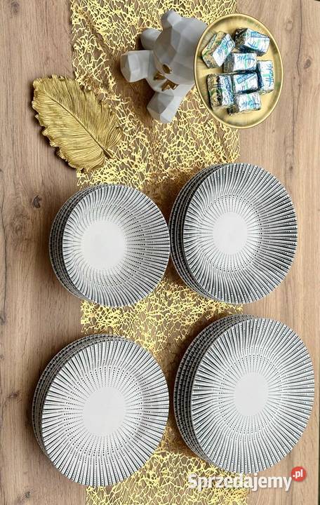 Talerze homelux 24 el kropeczki Szczecin
