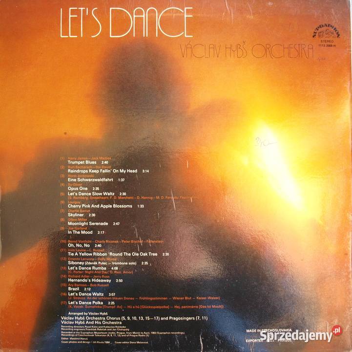 LETS DANCE Vaclav Hybś Orchestra Płyta LP Vinyl pop śląskie Chorzów