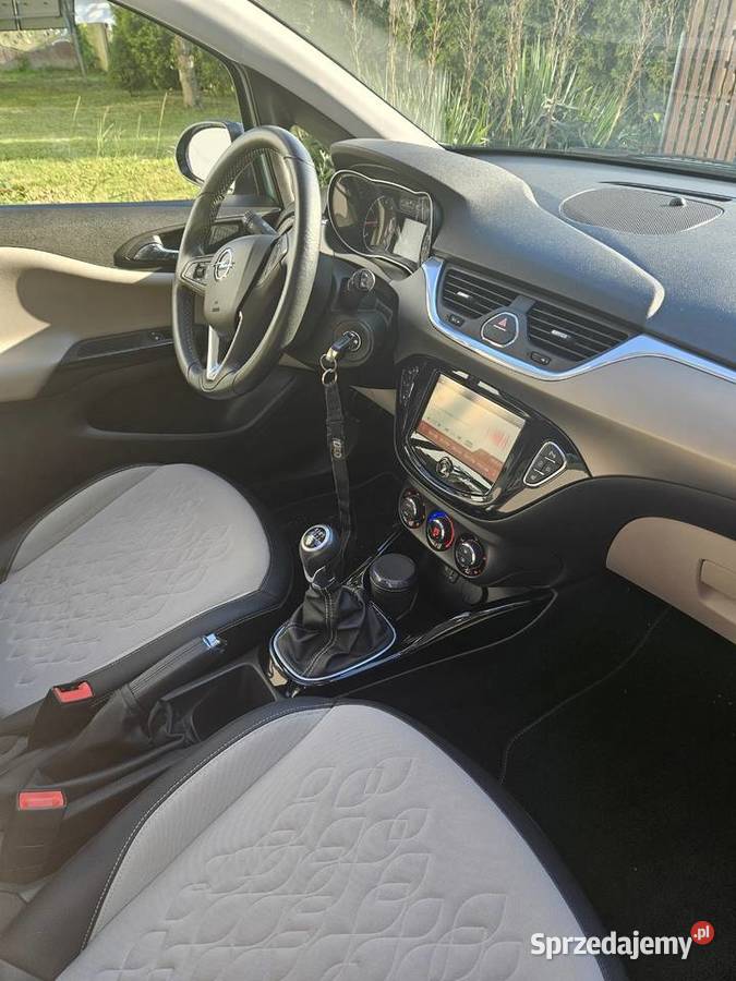 Opel Corsa E 14 turbo benzyna panorama dach full Myszków