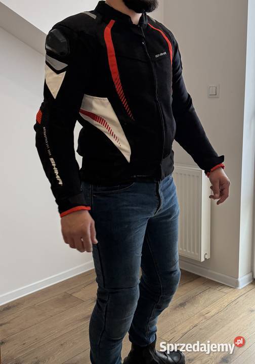 Kurtka tekstylna SHIMA MESH PRO 20 RED czarny Busko-Zdrój