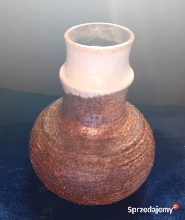 Wazon Fat Lava Strehla DDR Sygnowany 1443 Koźminek