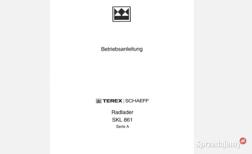 Terex Schaeff SKL853 TL70 SKL861 SKL833 Pozostałe Kielce