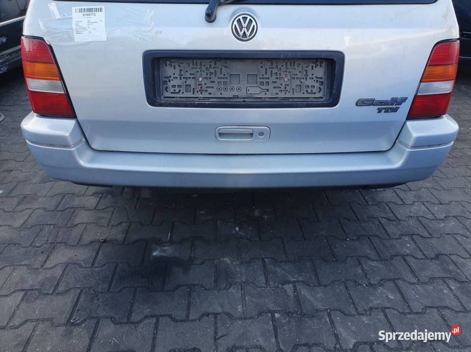 ZDERZAK TYŁ VOLKSWAGEN GOLF III LB7Z osobowe Lipno sprzedam