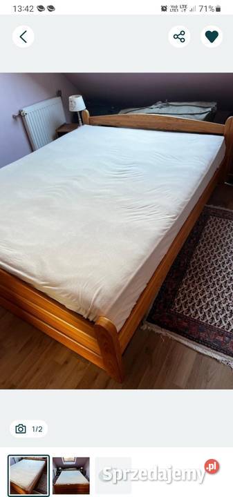 Łożko 160x200 z materacem Dom i Ogród Karpacz sprzedam