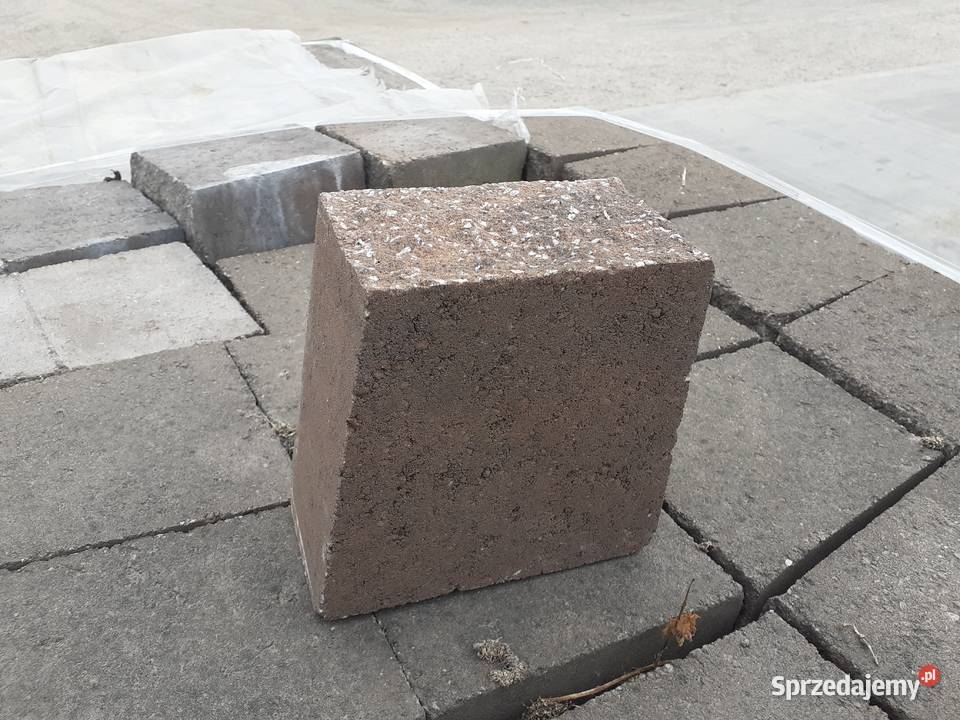 Kamień Ogrodowy Split Torfowy Brąz Kostka Wielogóra