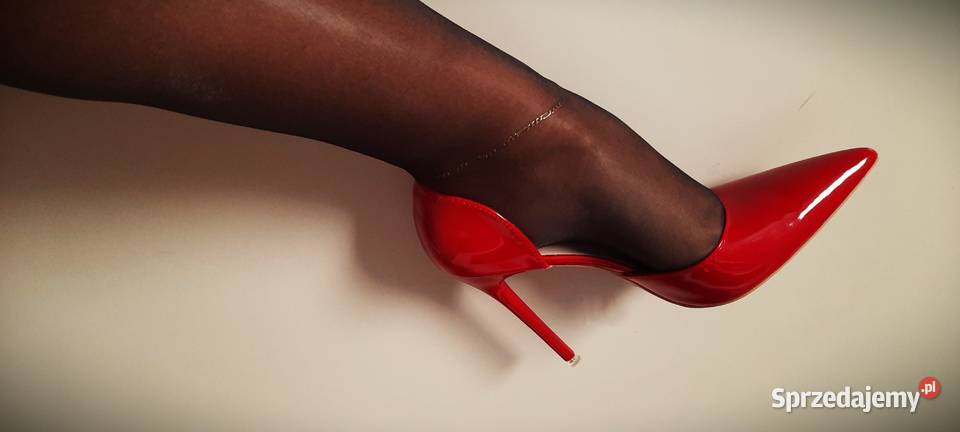 seksowne szpilki czerwone cudo Czółenka