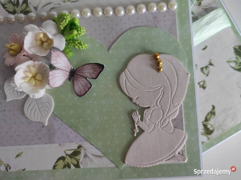 Kartka ręcznie robiona na Komunię Świętą z Łódź sprzedam