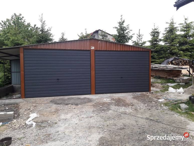 D68 Garaż Blaszany BIAŁY Garaże Blaszane Blaszak Grajewo