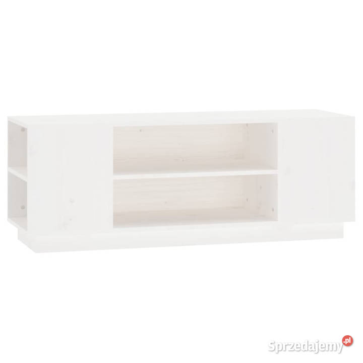 Szafka pod telewizor biała 110x35x405 lite