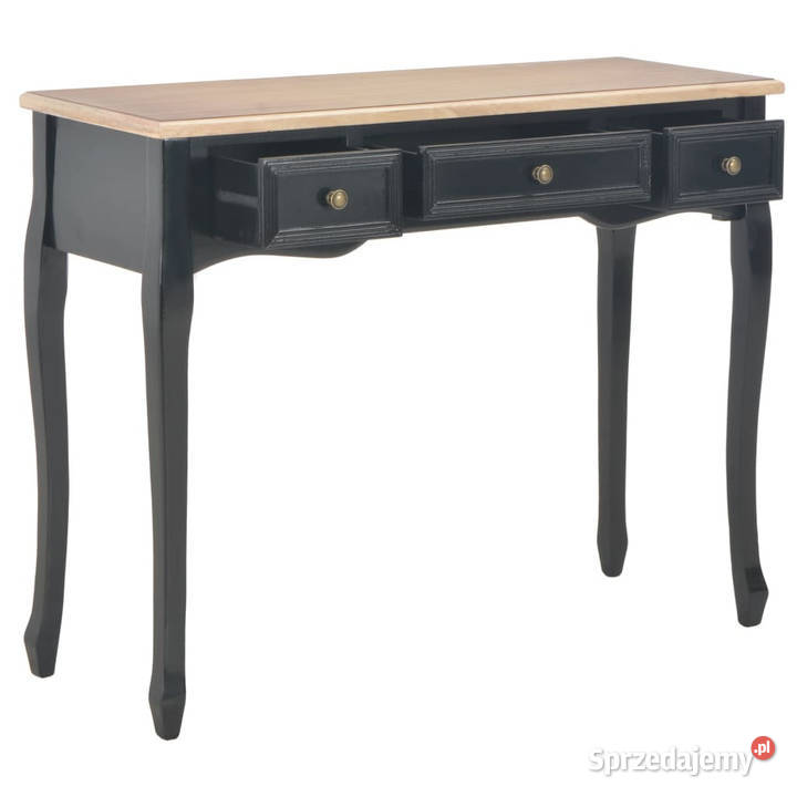 Stolik konsolowy z 3 szufladami czarny WM280046 Warszawa