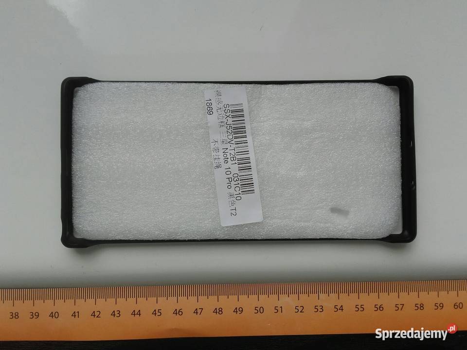 Etui Galaxy Note10 przezroczysty tył z brzegiem