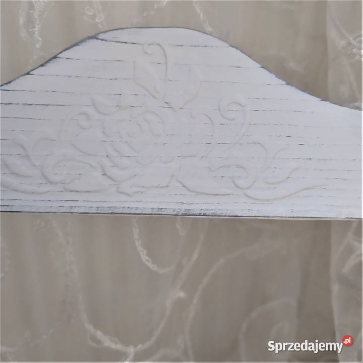 Toaletka komódka z lustrem rękodzieło biały