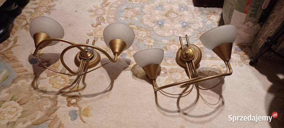 vintage dwa kinkiety 100z opisane w treści Poznań