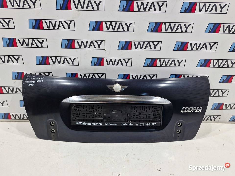 MINI COOPER R52 KLAPA BAGAŻNIKA TYŁ TYLNA A259 osobowe