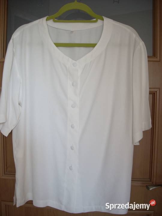 Biała Gładka koszula Bluzka 44 46 Nowy Sącz