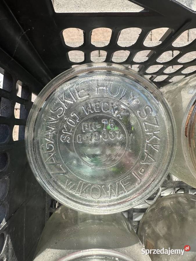 Słoiki weck z deklami sprężynkami z lat PRLu