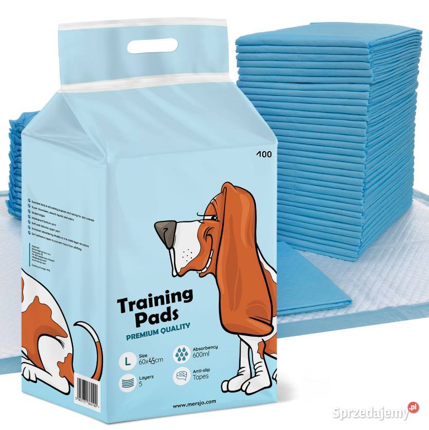 Maty Higieniczne Psów 60x45 100Sztuk Zwierzęta Gdańsk