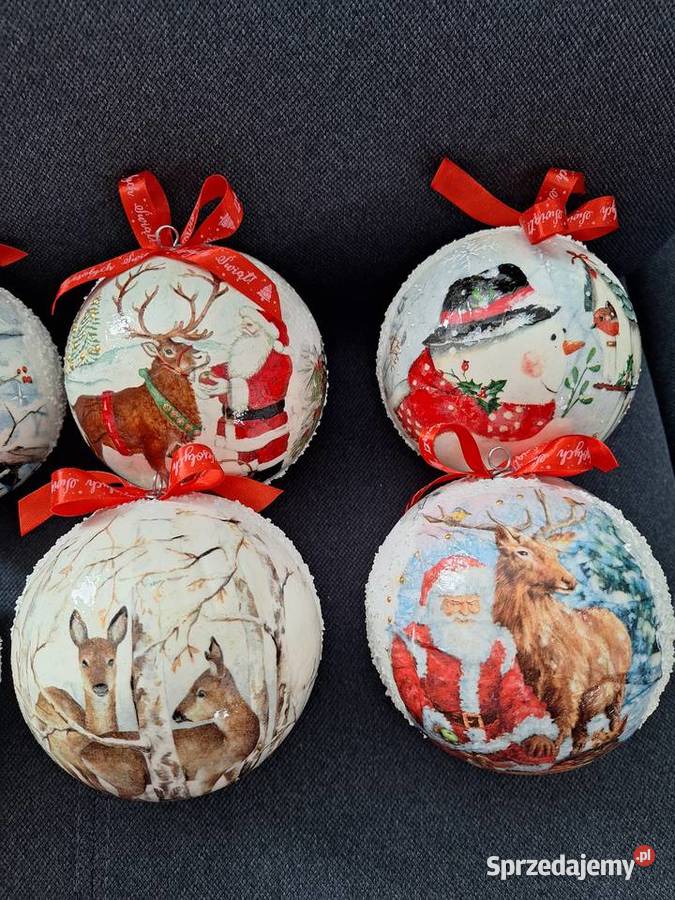 Bombki ręcznie robione na choinke i prezent