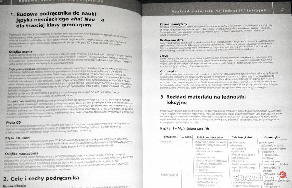 Aha 4 Neu Książka nauczyciela A Potapowicz K Chełm