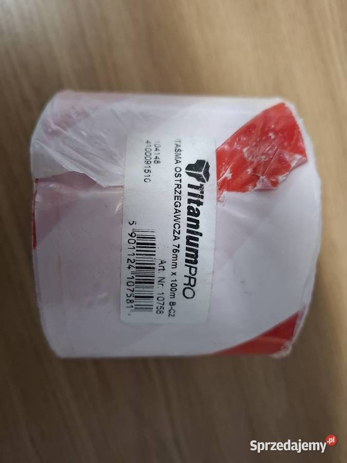 Taśma ostrzegawcza 100 m x 75 mm biało czerwona Pozostałe