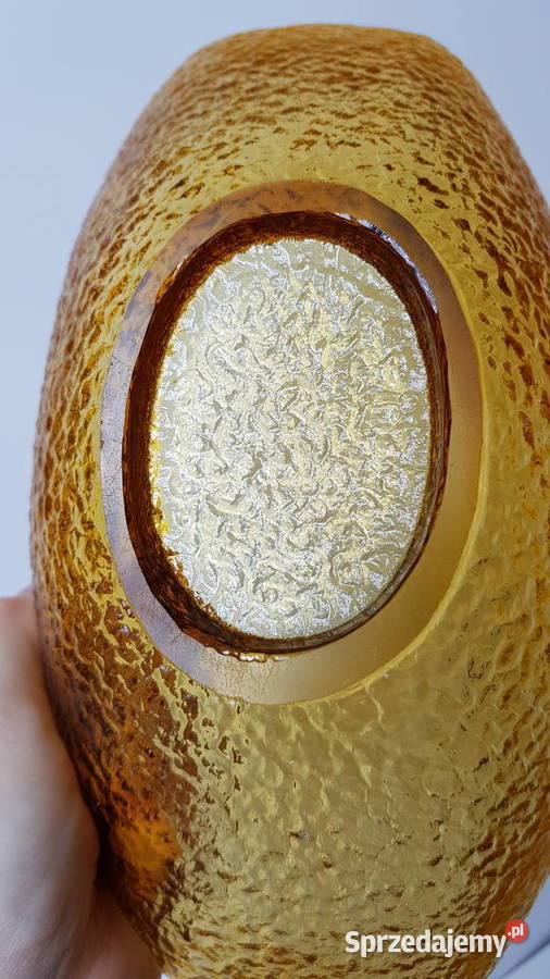 Gondola Sahara Ząbkowice kolorowe szkło PRL Porcelana i szkło Dąbrowa Górnicza