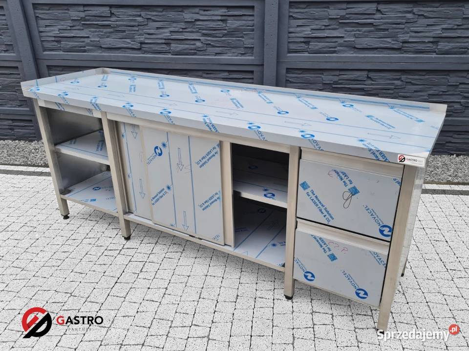 Stół gastronomiczny przyścienny szafką i Gastronomia